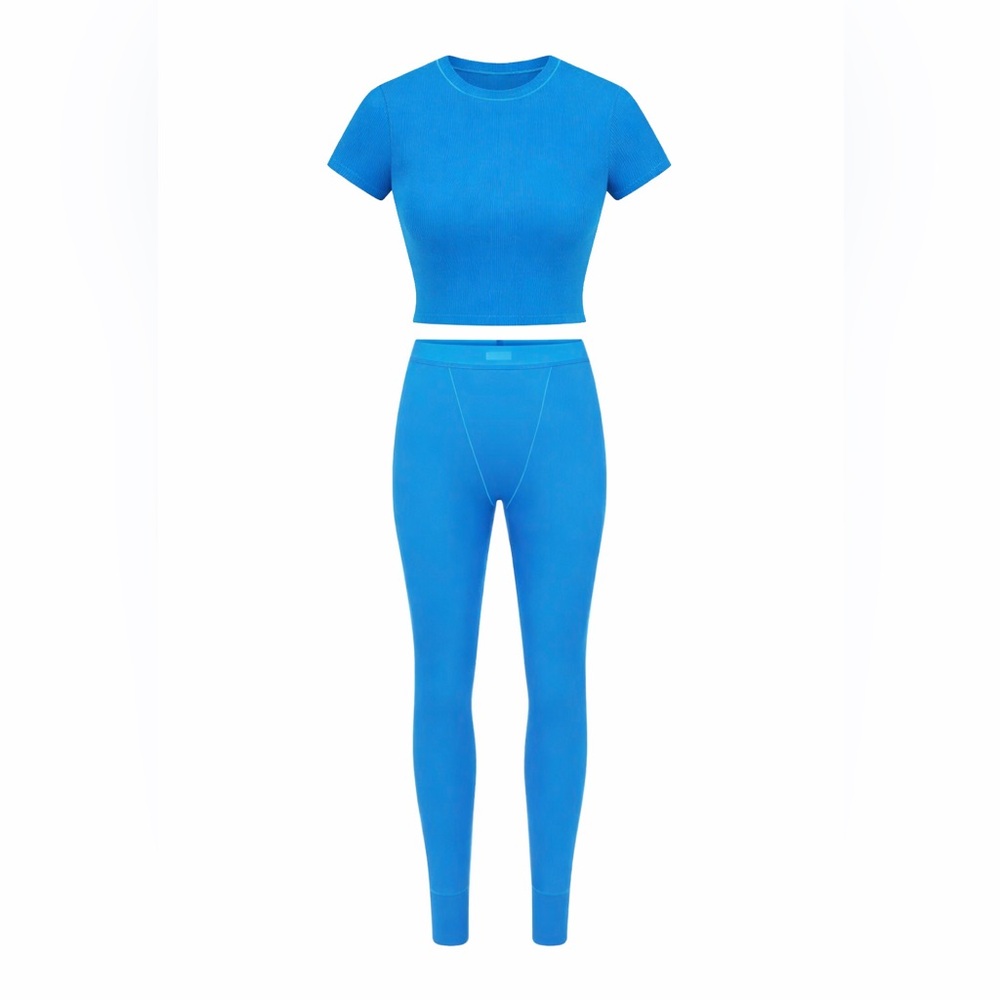 SKIMS Cotton Rib T-shirt & Legging set